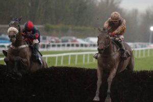 Racing Pulse (right) winning at Chepstow earlier this year.
